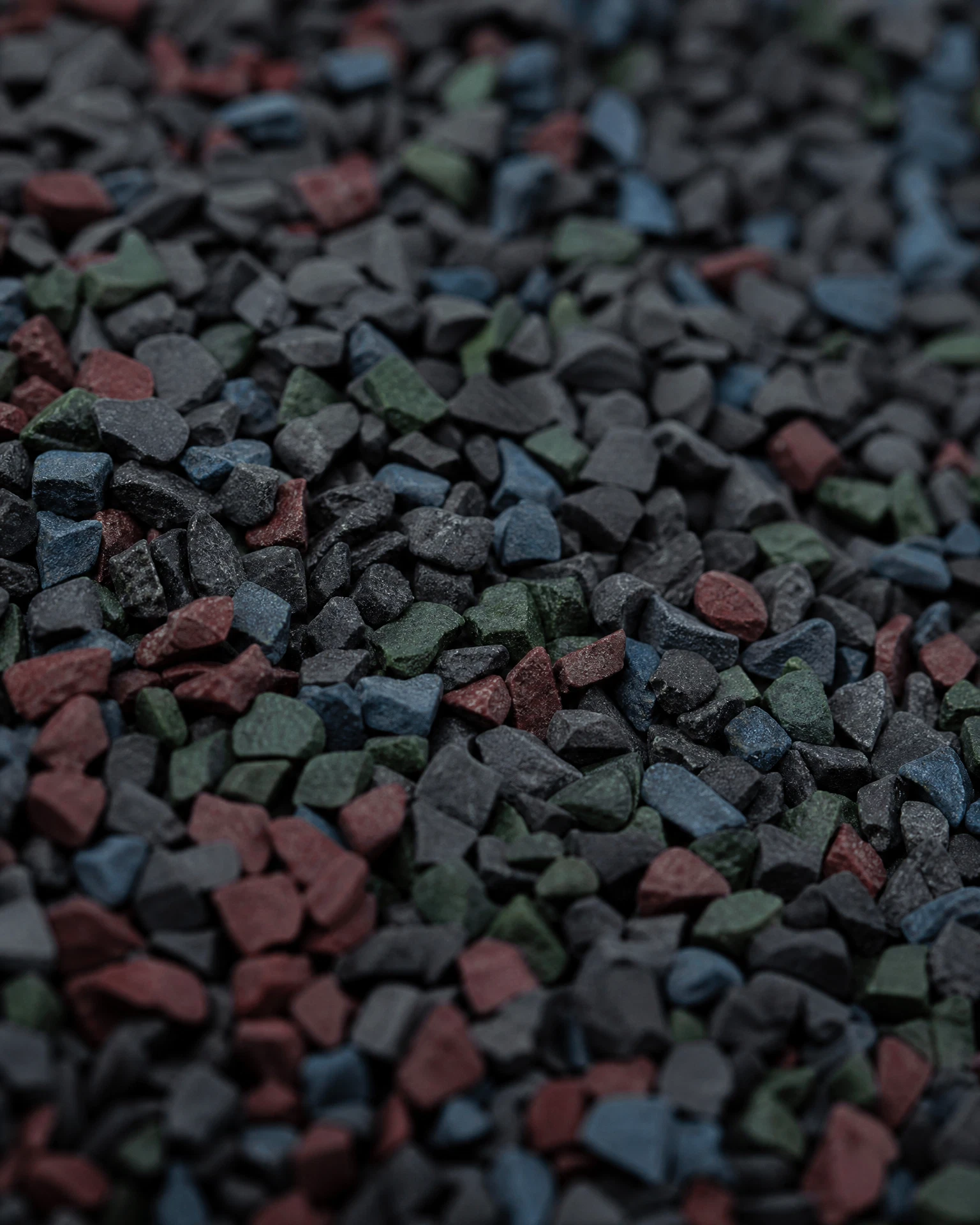 Close view of specialty EPDM rubber granules